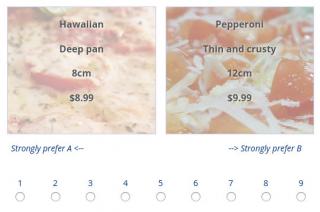 Conjoint analysis demonstration Conjoint analysis demonstration